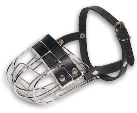 Extra small wire basket dog muzzle Metal Dog Muzzle for small breeds