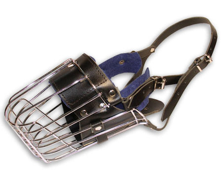 Fully padded Wire Dog Muzzle for Malinois, Rottweiler, Female GSD