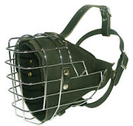 Police Wire Basket Dog Muzzle - K-9 Metal Muzzle