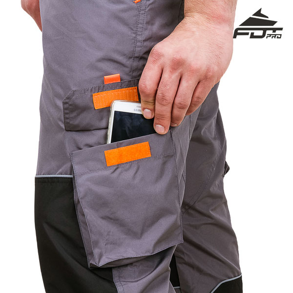 Comfortable Velcro Side Pocket on Professional Design Dog Tracking Pants