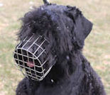 Wire Basket Dog Muzzle for Black Russian Terrier - BRT